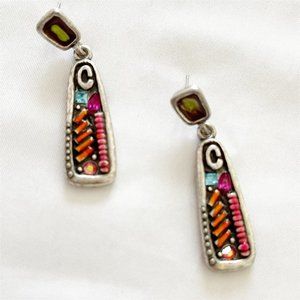Colorful Chico's Beaded Dangle Earrings